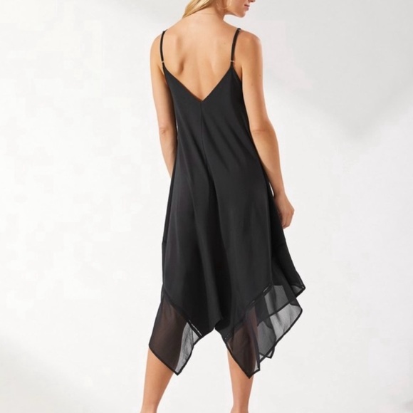Tommy Bahama Cotton Modal Scarf Black Sleeveless Dress SZ L/XL NWT - Picture 3 of 8